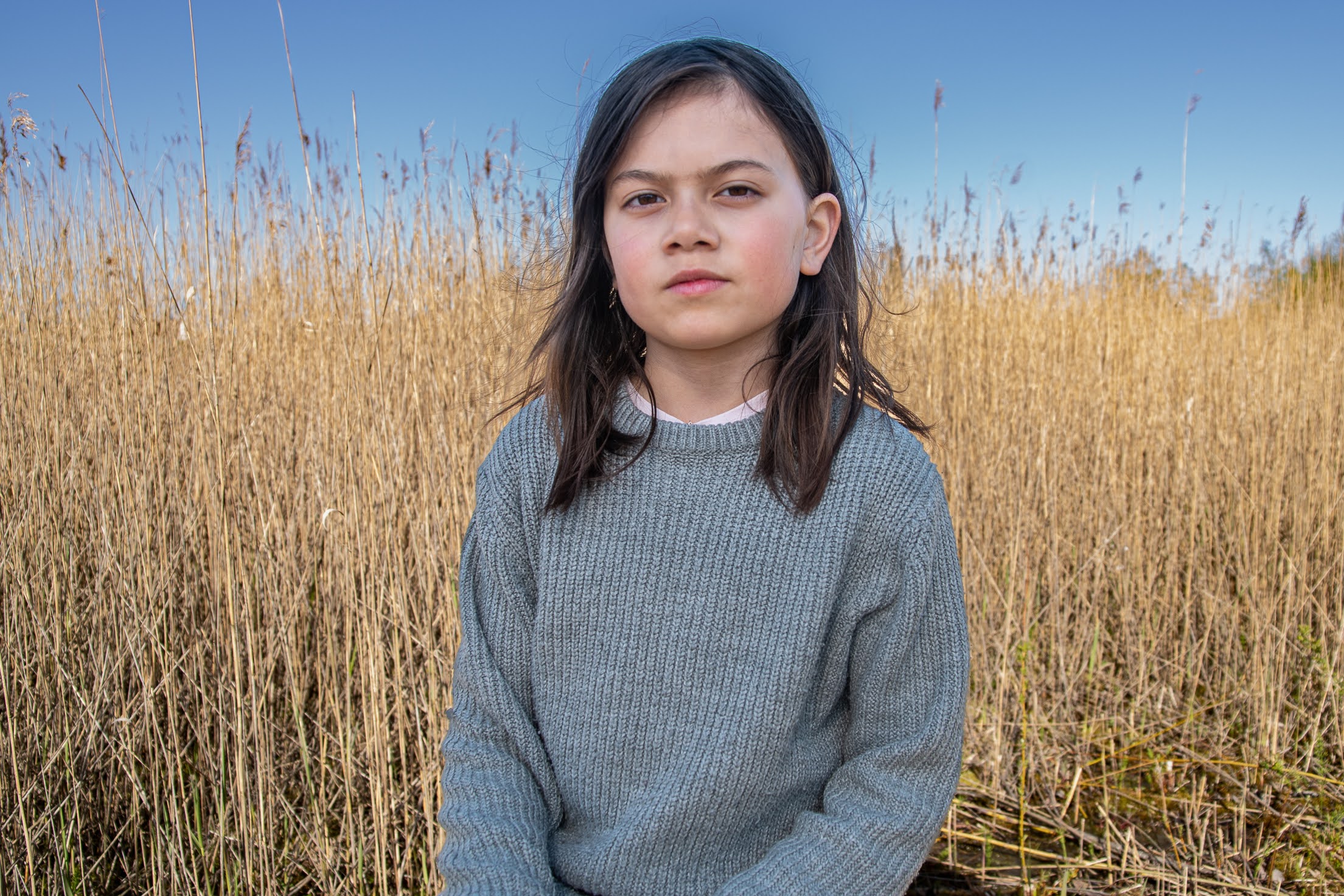 Kinderportret in riet