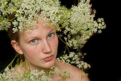 Portretfotografie met bloemen