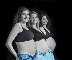 3 x zwanger in 1 familie, zwangerschapfotografie
